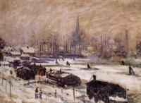 Monet, Claude Oscar - Amsterdam in the Snow